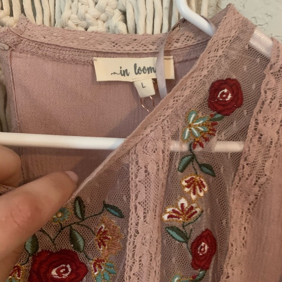 One loved babe size large mauve babydoll top - Picture 3 of 5